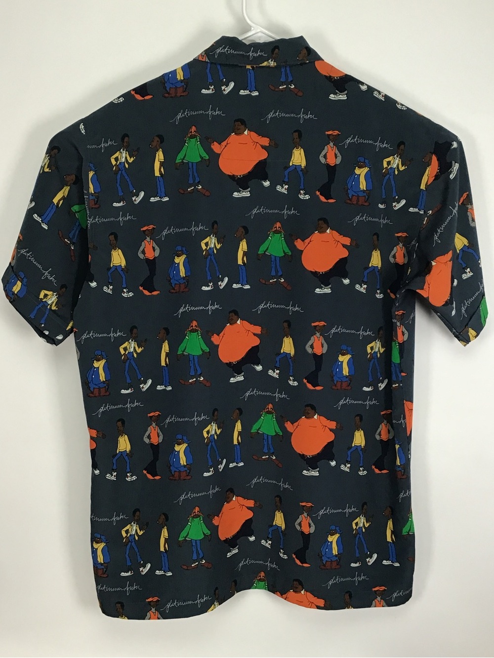 Vintage Platinum FUBU men’s Fat Albert short sleeve button up shirt XL - Picture 9 of 9